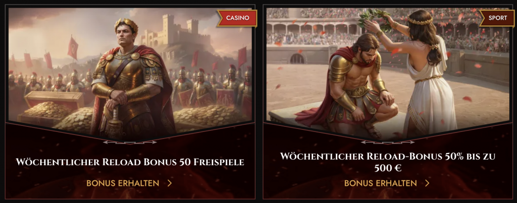 Bonusangebote & Promotionen Legiano Casino