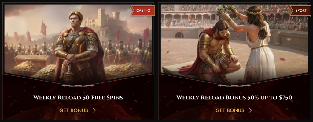 Bonuses offered at Legiano Casino