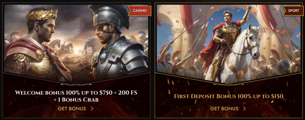 The welcome bonus Legiano casino