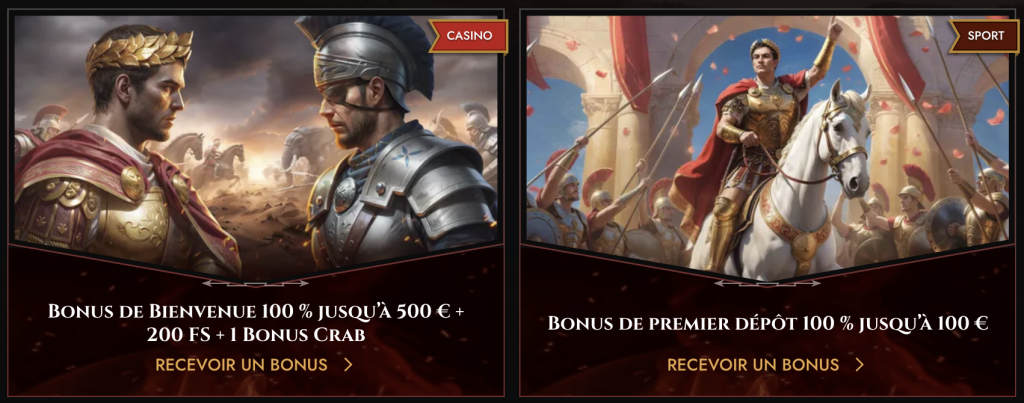 Nos Bonus et Promotions Legiano Casino